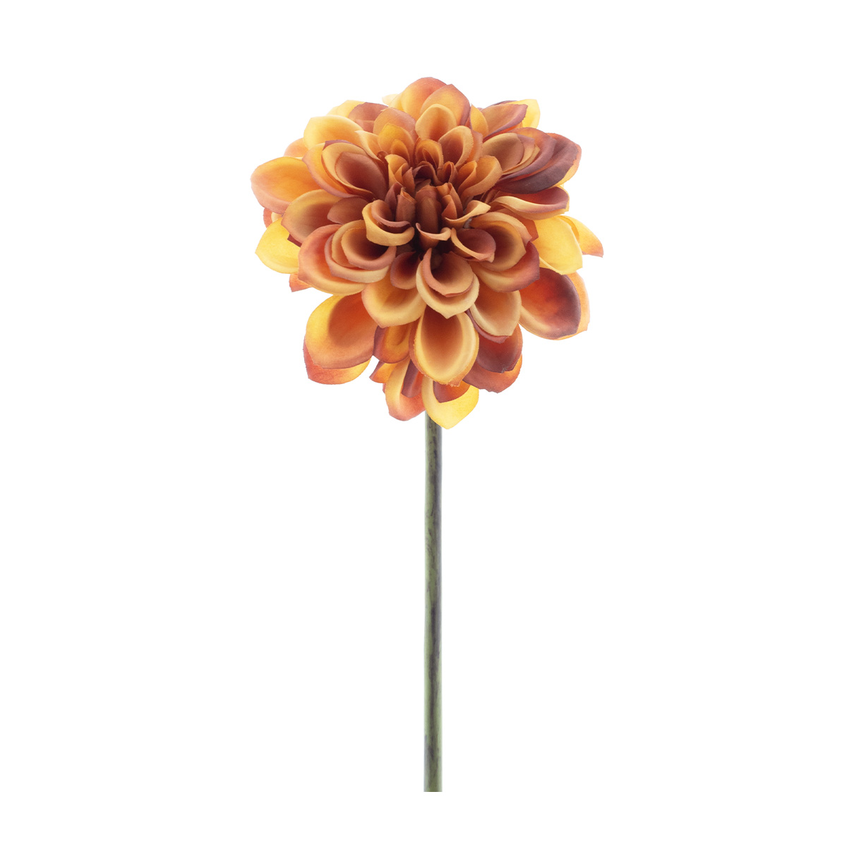 Kunstpflanze Dahlie, runde Blütenblätter, coffee, 30cm, Pick, Nova Nature