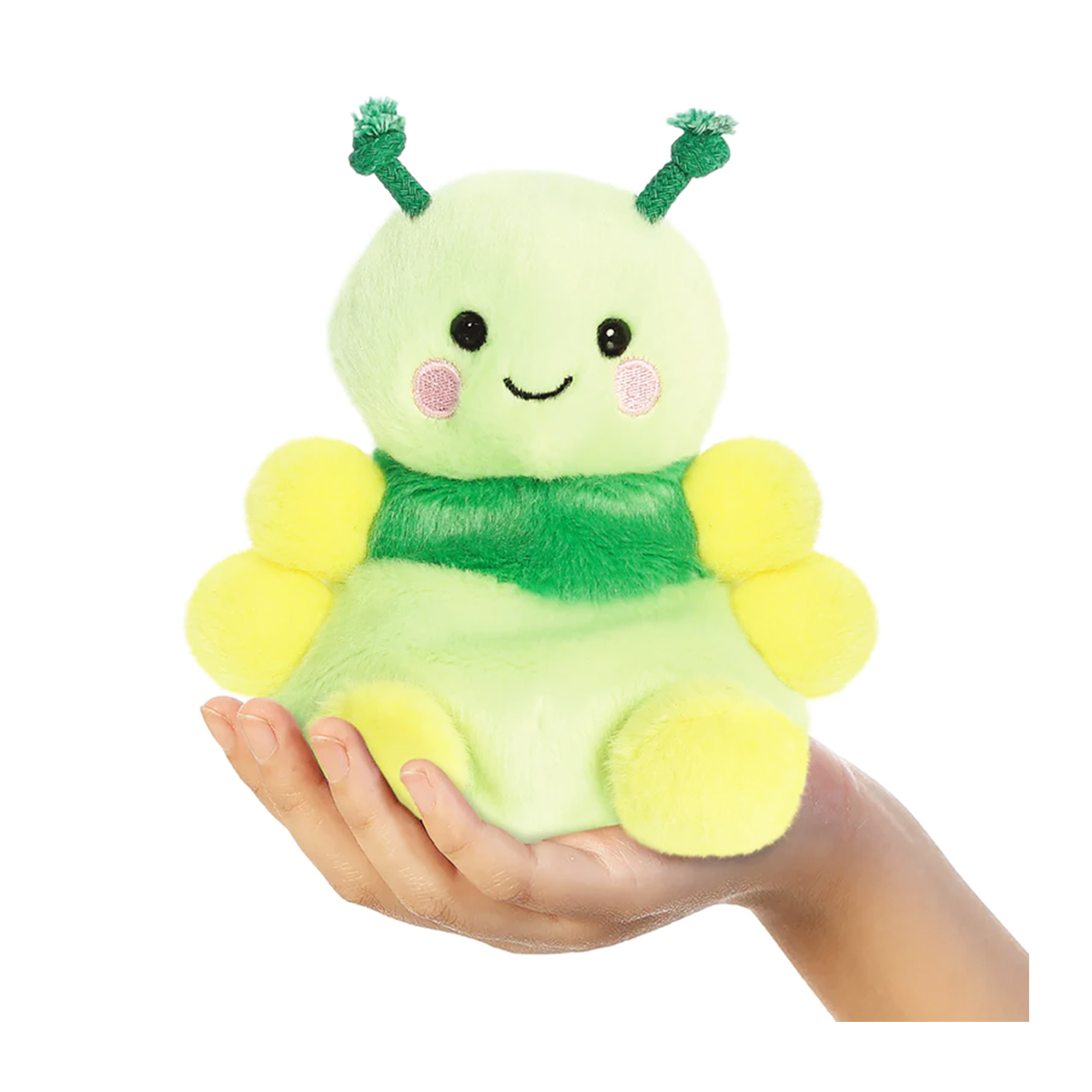 Plüsch Raupe Ivy, hellgrün, Palm Pals, 13cm, Aurora World