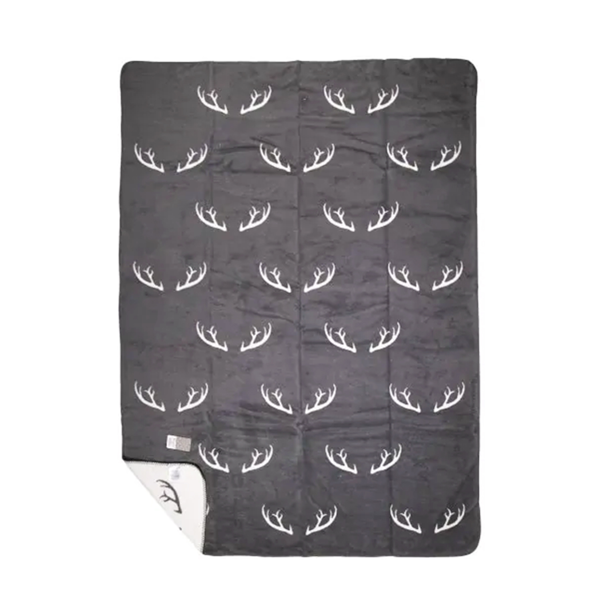 Fleece Decke Geweih, Hirschgeweih, 130x180cm, Mars & More