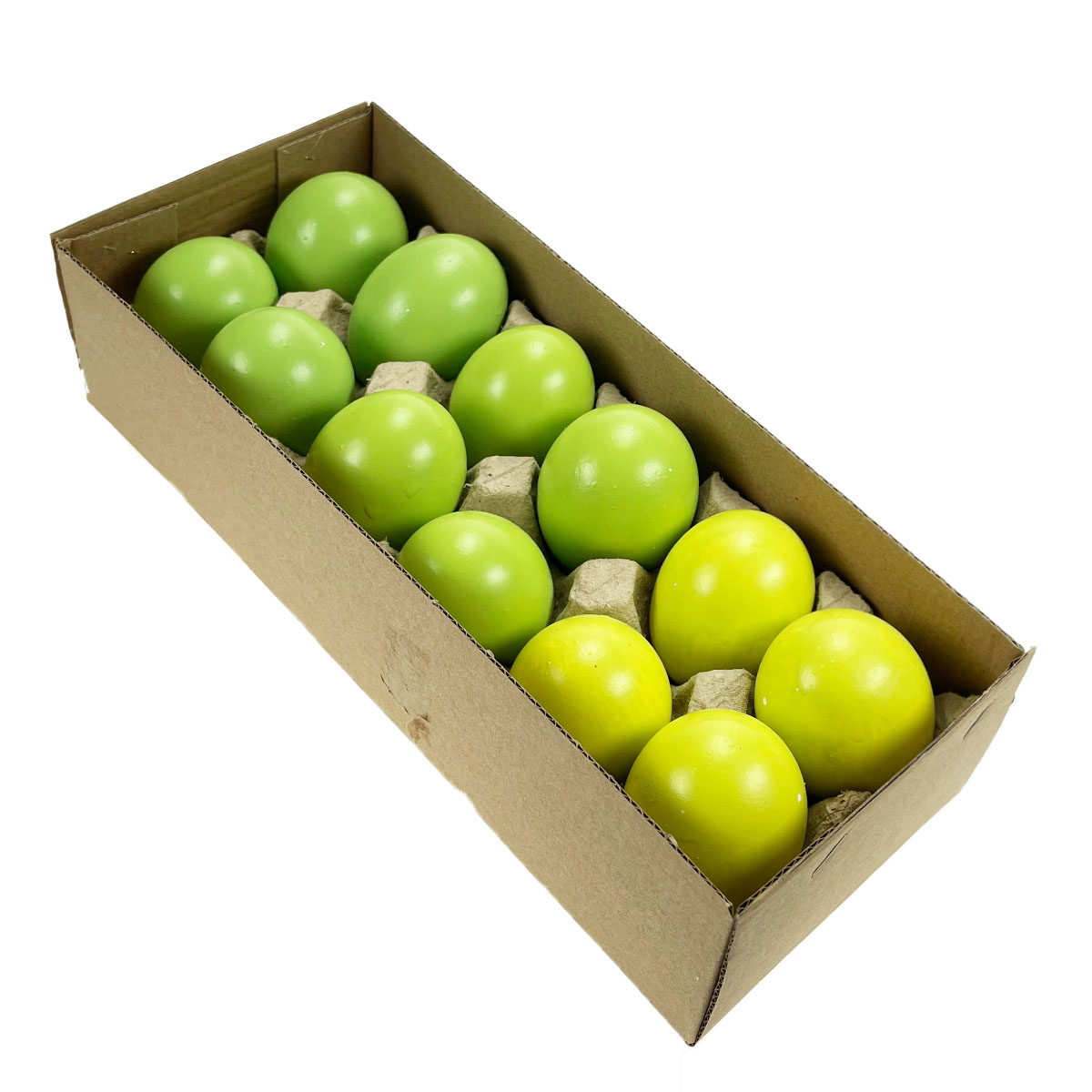 Ostereier grün 3farbig 12St./Box