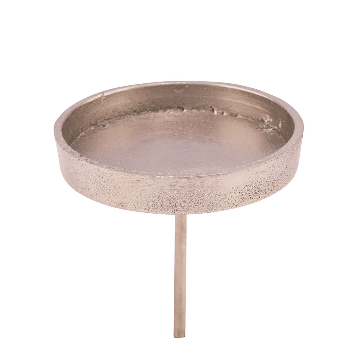 Kerzenhalter/Adventsstecker silber 9x10cm Aluminium