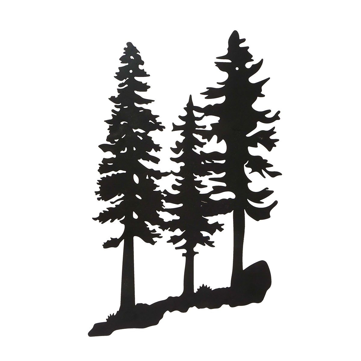 Deko Wandobjekt Wald, Baum Fidelio, schwarz, 33x53cm, Boltze Home Collections