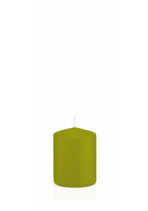 Wiedemann Flachkopf-Kerze in Cello 80x60 Grün