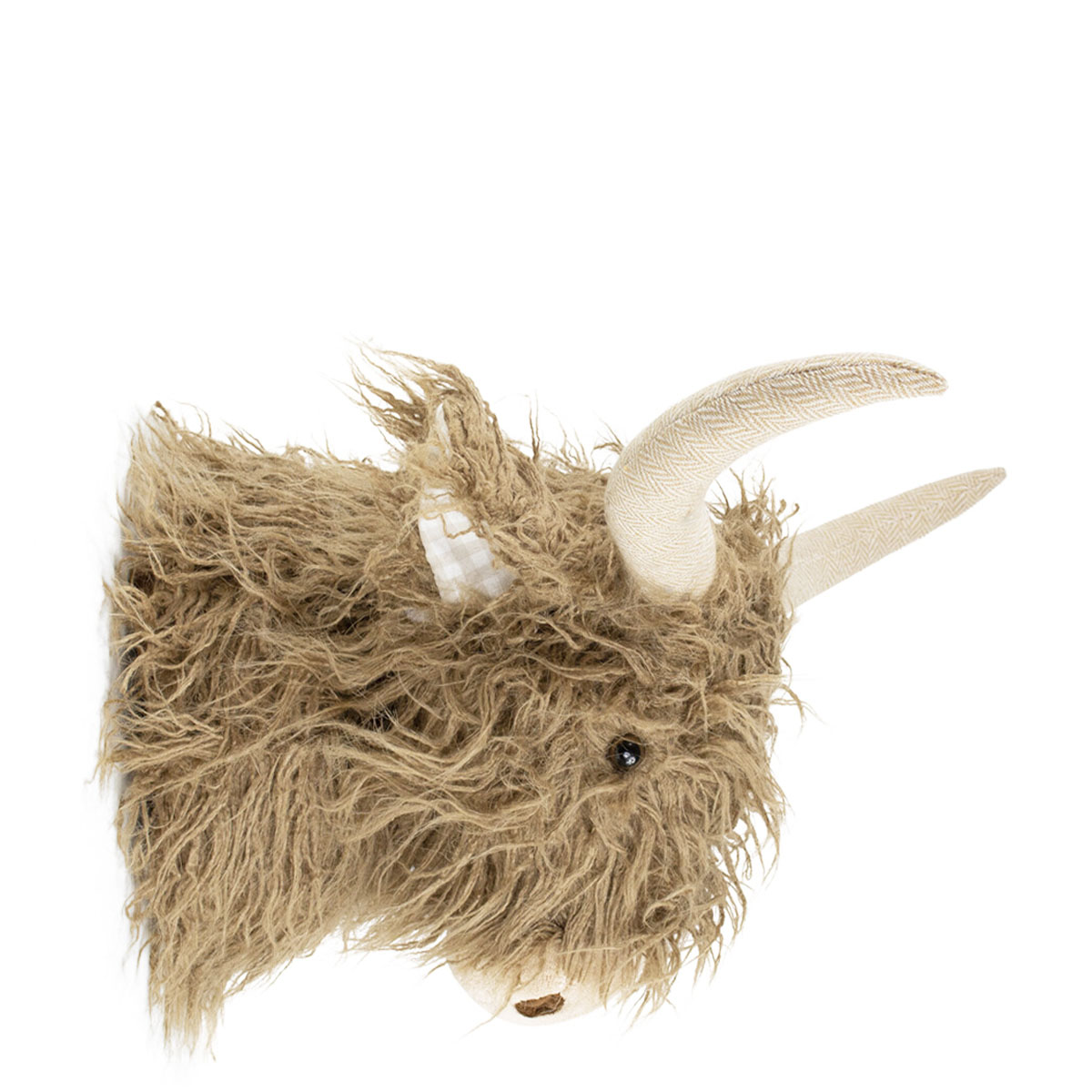 Deko Plüschtier, Schottisches Hochlandrind, Wandhalter Kopf, 25cm, Mars & More