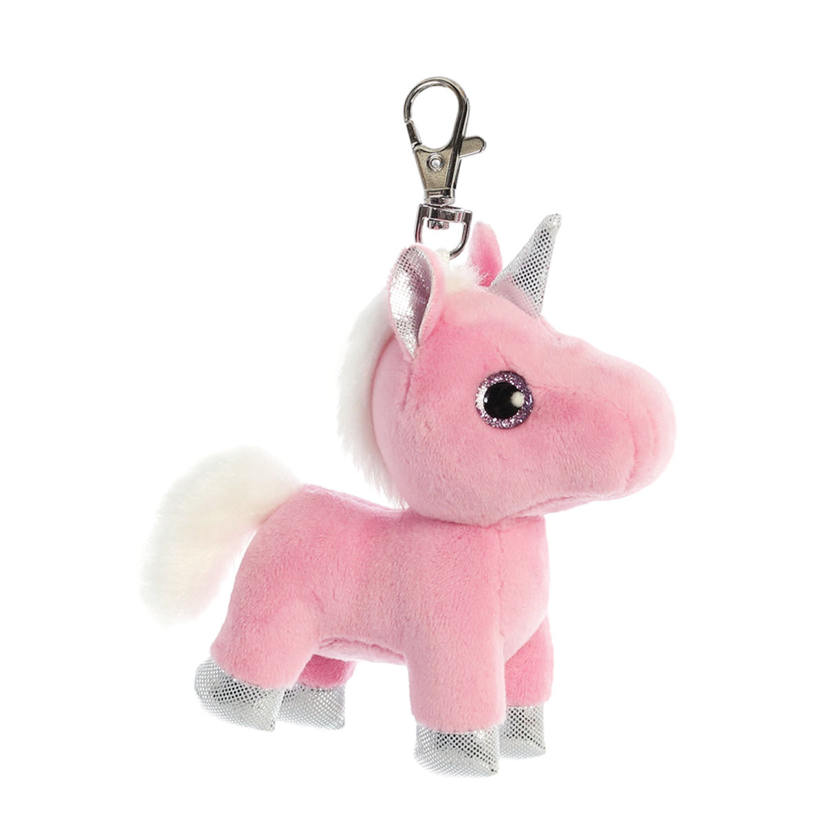 Plüsch Schlüsselanhänger Blossom Einhorn, Sparkle Tales, 13cm, Aurora World
