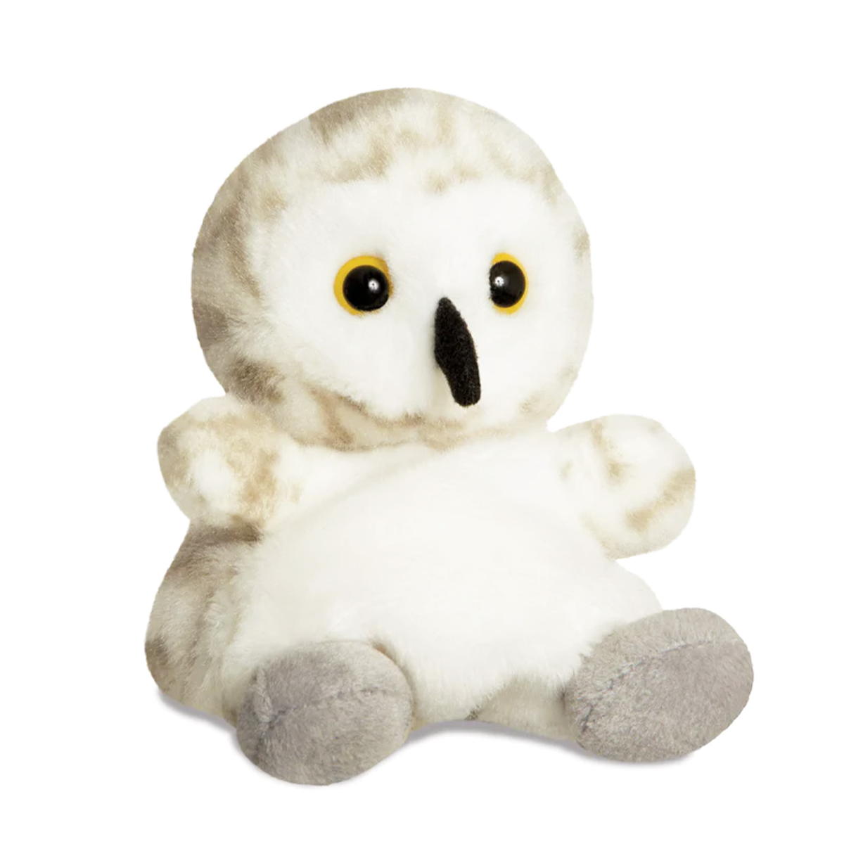 Plüsch Eule, Schneeeule Snowflake, beige, Palm Pals, 13cm, Aurora World