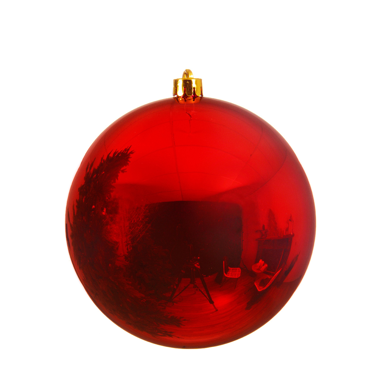 Weihnachtskugel bruchfest rot, Christbaumkugel weihnachtsrot, Ø25cm, Kaemingk