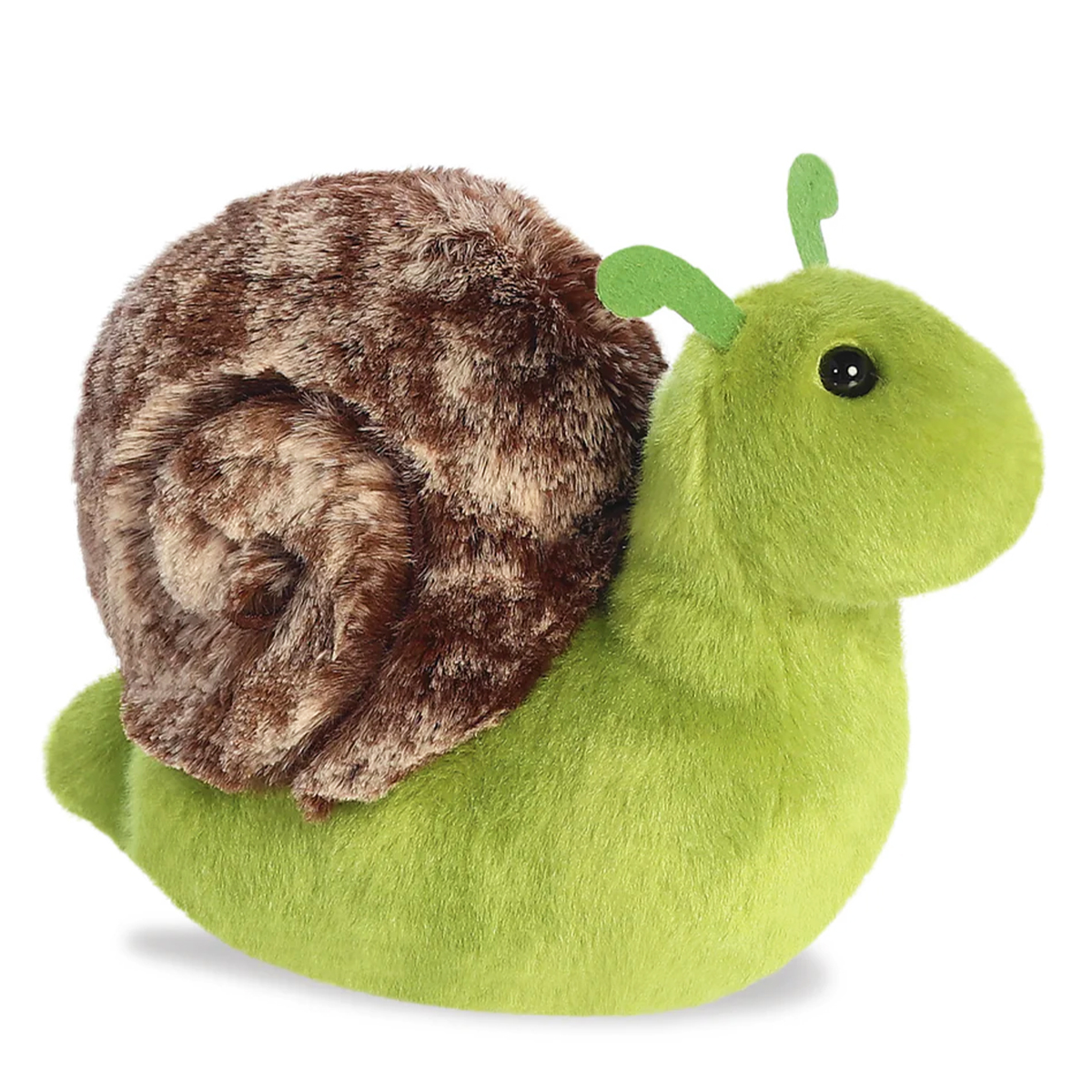 Plüsch Schnecke Slow grün-braun, Mini Flopsies, 20cm, Aurora World