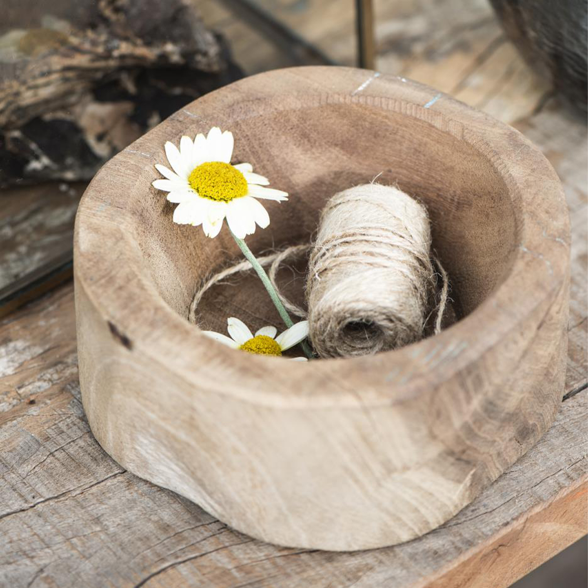 Deko Schale Unika, Holzschale rund, Ø16cm, Ib Laursen