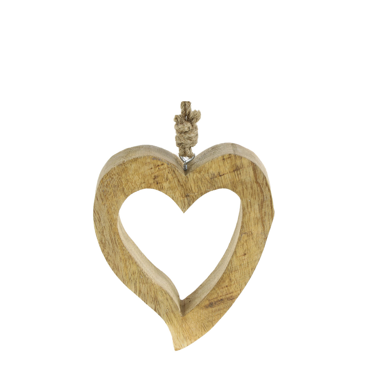 Herz Holz natur 13x10cm Hänger