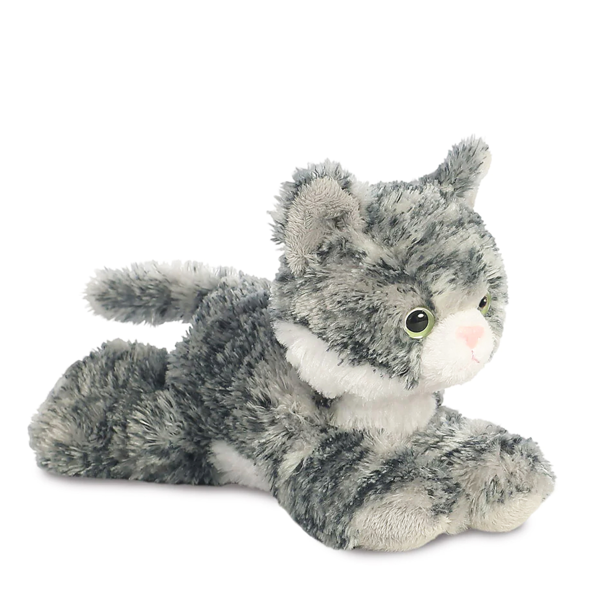 Plüsch Katze Lily, grau, Mini Flopsies, 20cm, Aurora World