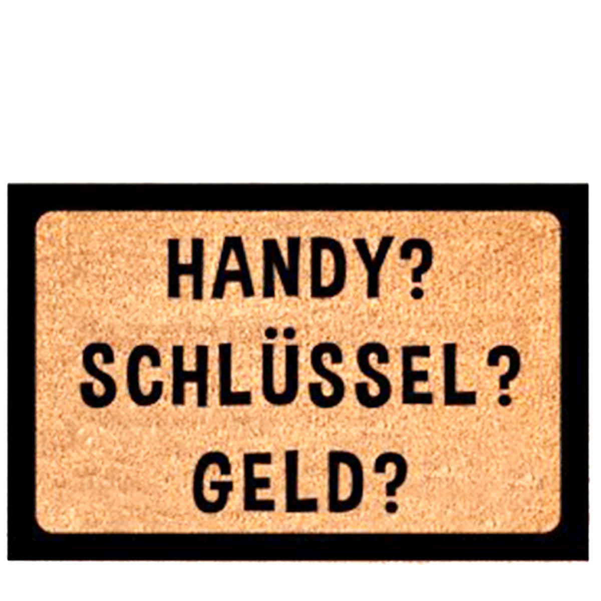 Textil Fußmatte Handy Schlüssel  Geld , 60x40cm, Gerrys Garden