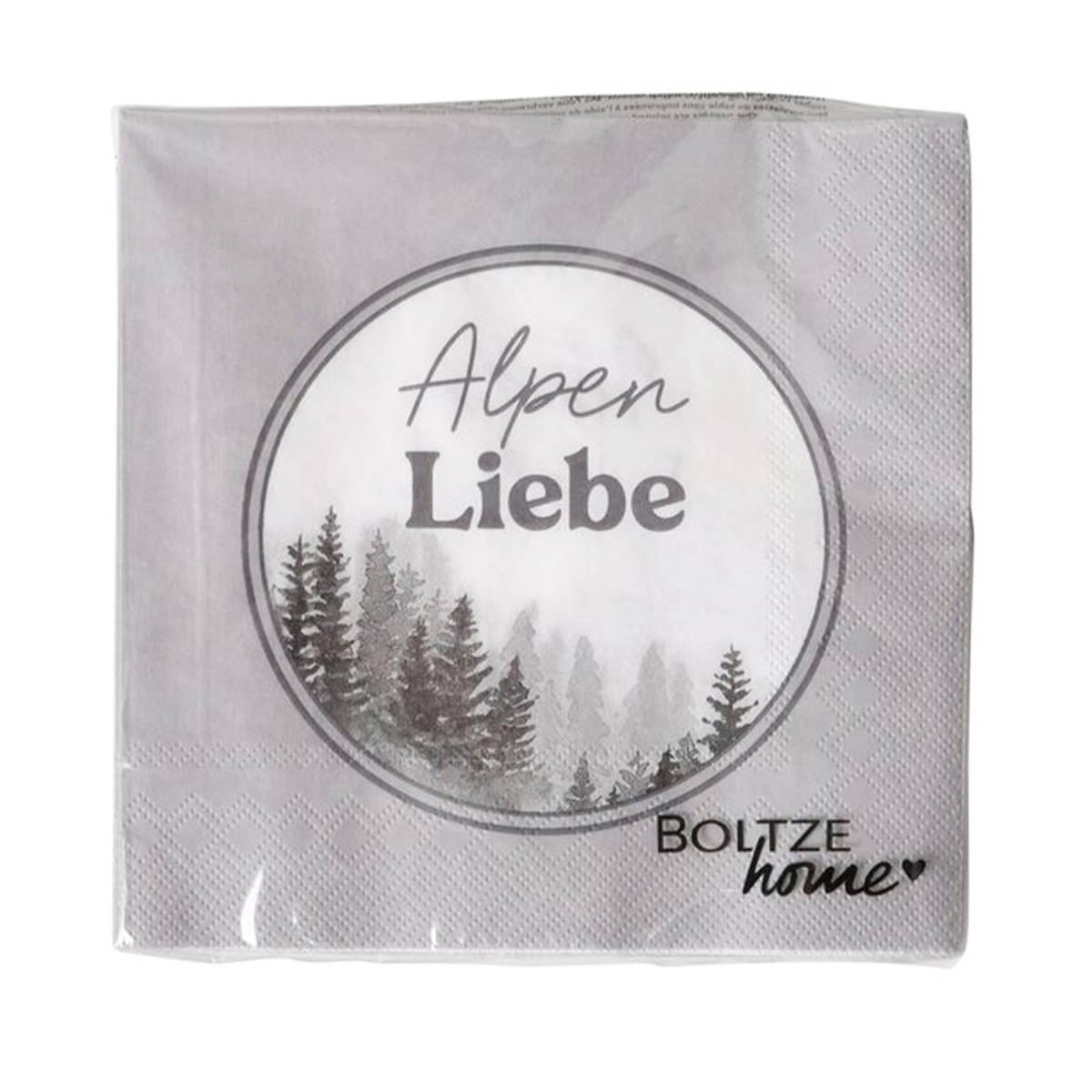 Papierservietten Wald, Alpenliebe, 33x33cm, Boltze Home Collection