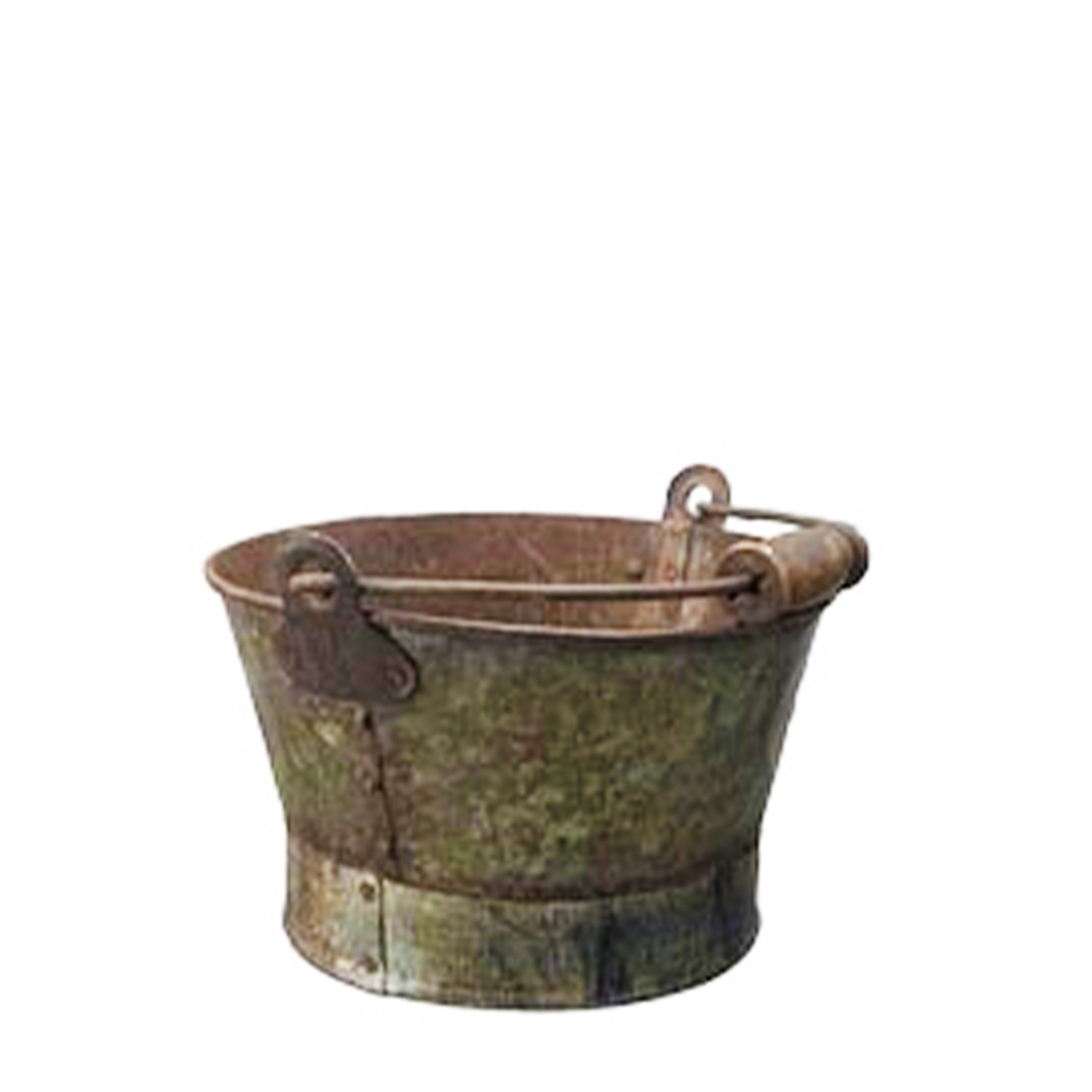 Deko Wanne Antik, Wanne used look mit Henkel, 27x19cm, Metall