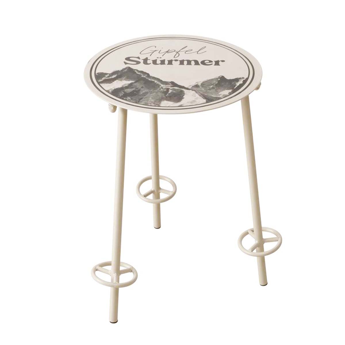 Beistelltisch Gipfelstürmer, Metalltisch Berge, 45x55cm, Boltze Home Collections