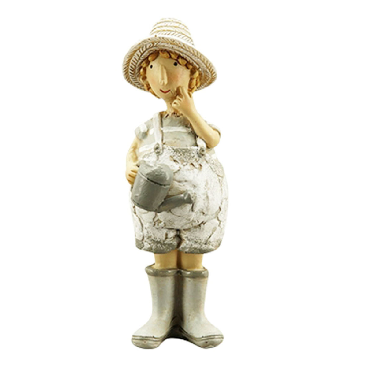 Junge mit Gießkanne 28cm Polyresin