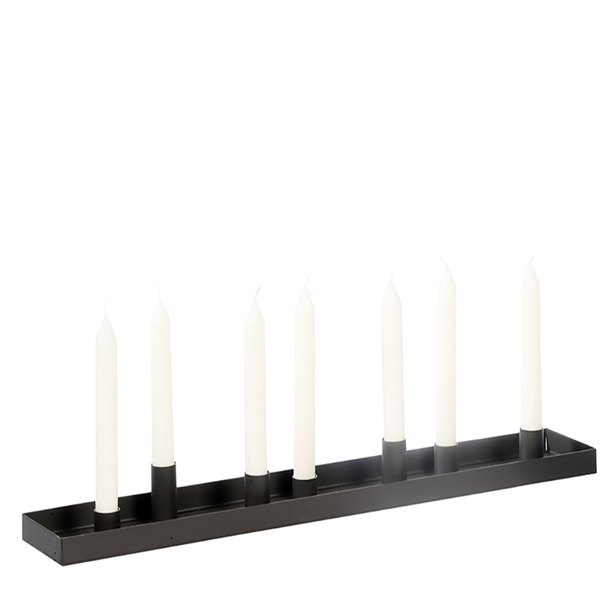 Metall Kerzenhalter, Leuchter Rose, 60x10cm, 7-flamig, WMG Grünberger