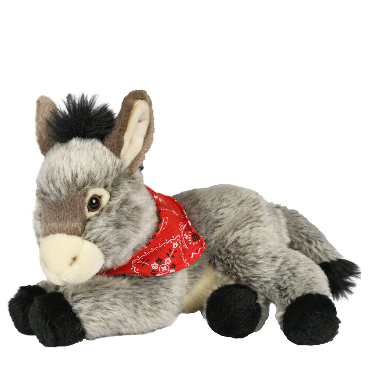 Plüschtier Esel, Esel mit Tuch, 25cm, Uni Toys