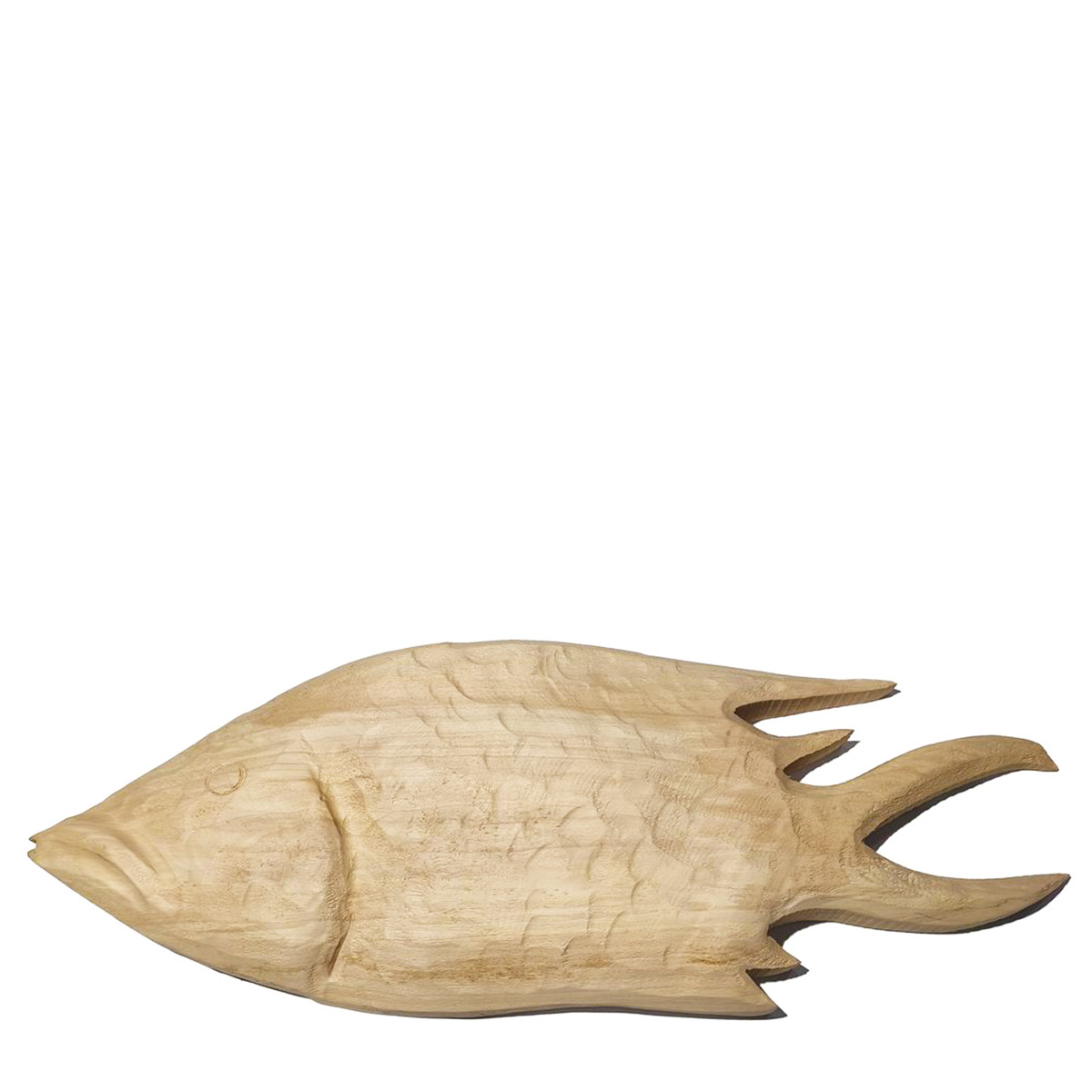 Deko Fisch, Fisch aus Naturholz, 80cm, WMG Grünberger