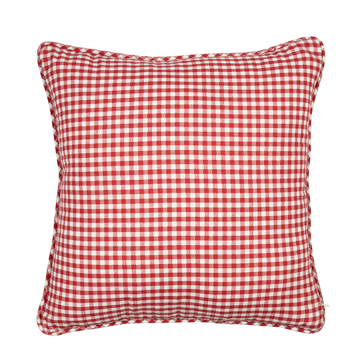 Baumwoll Kissen, Karo groß, rot, 45x45cm, Mars & More