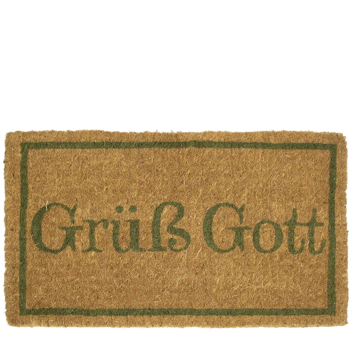 Kokos Fußmatte, Grüß Gott, 75x45cm, Mars & More