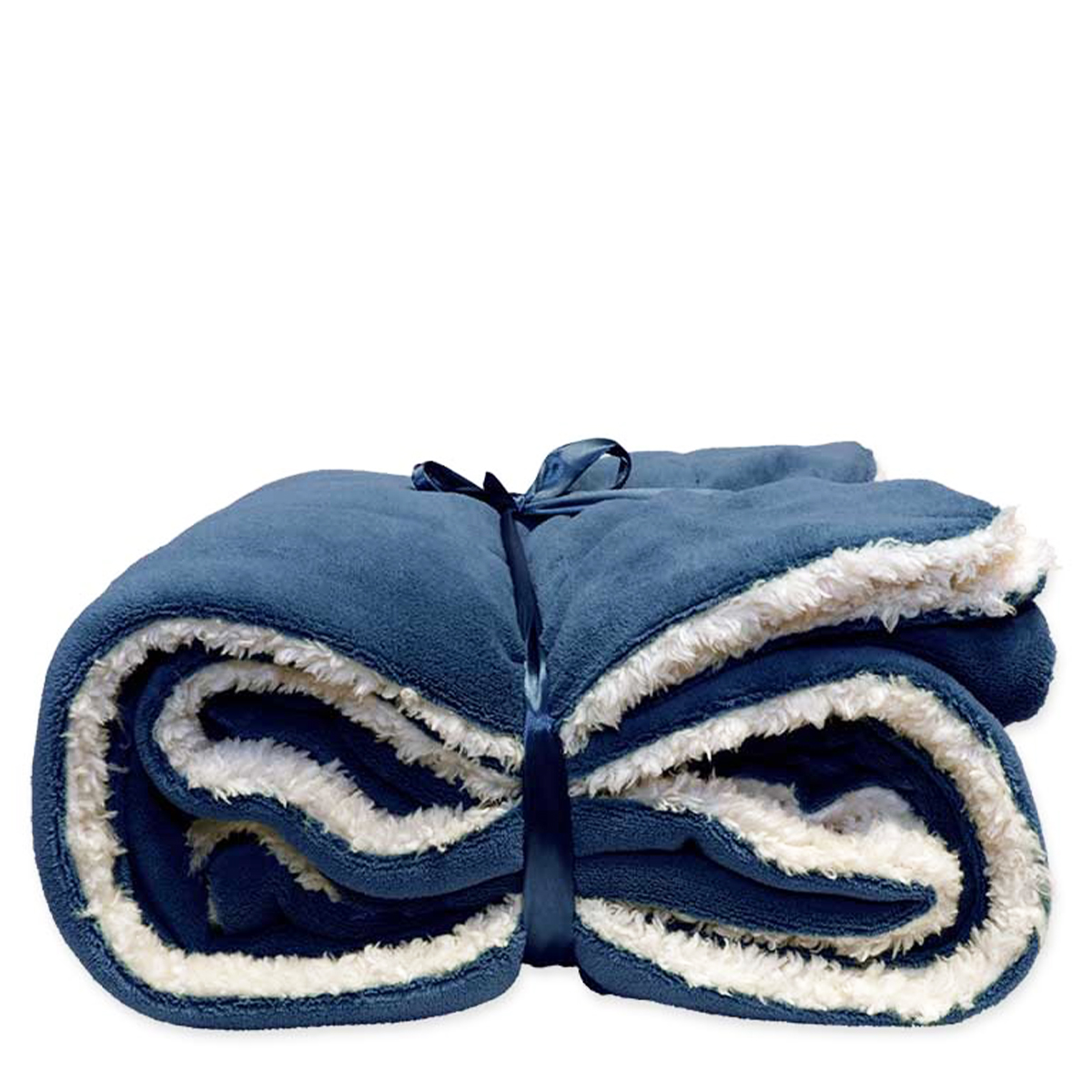 Fleece Decke Lars, dunkelblau, 150x200cm, Unique Living