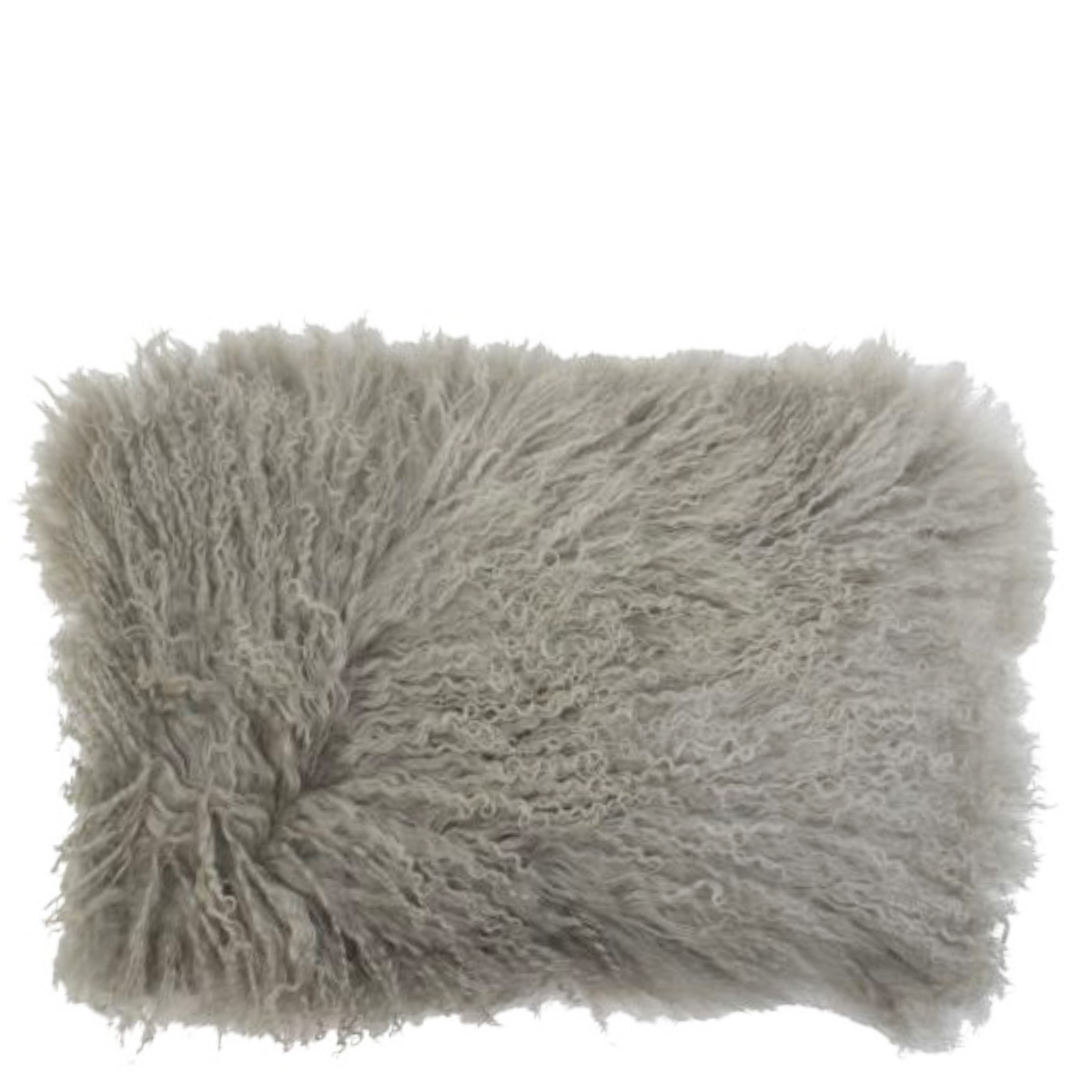 Fellkissen Schaf, Schaffellkissen, grau, 35x50cm, Mars & More