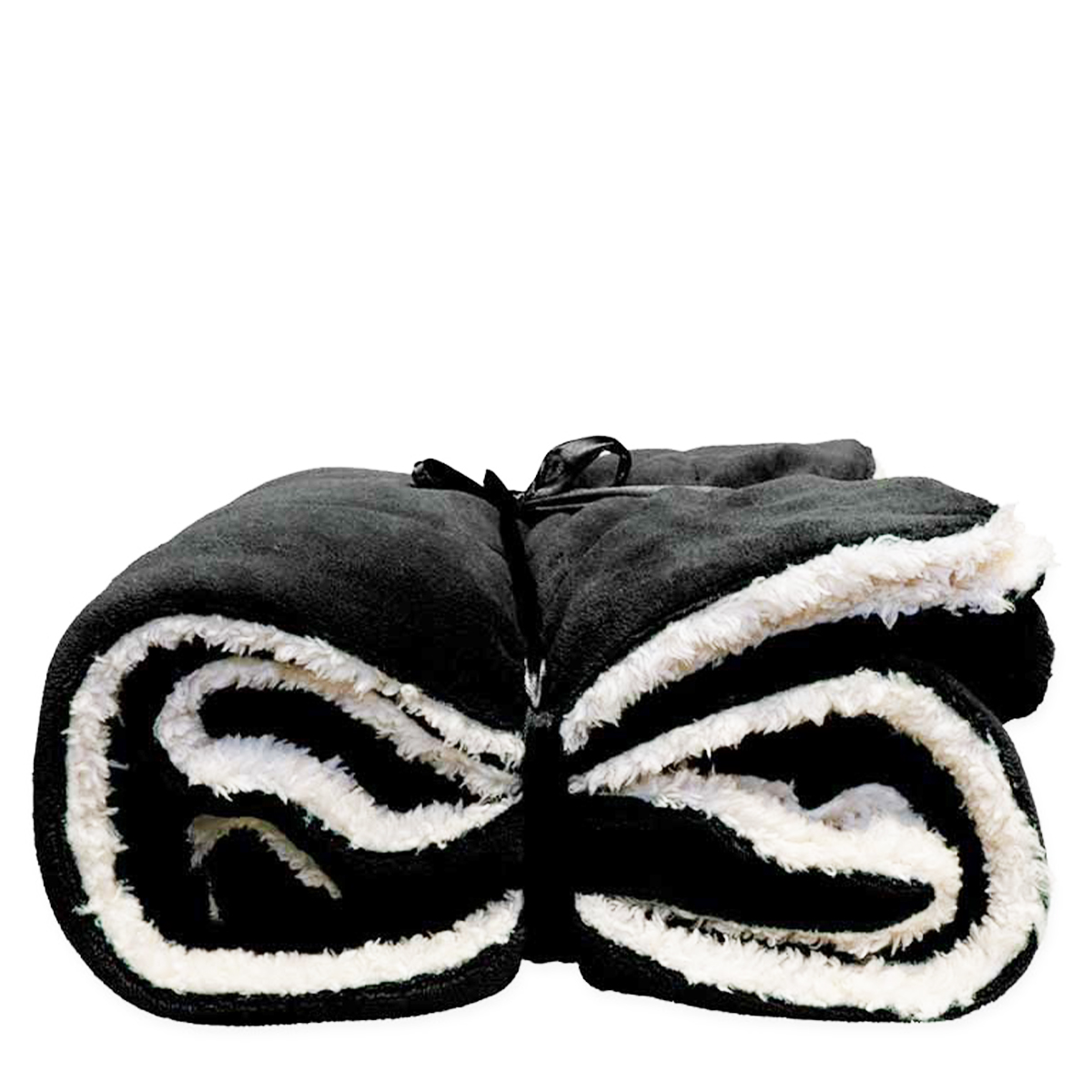 Fleece Decke Lars, schwarz-weiß, 150x200cm, Unique Living