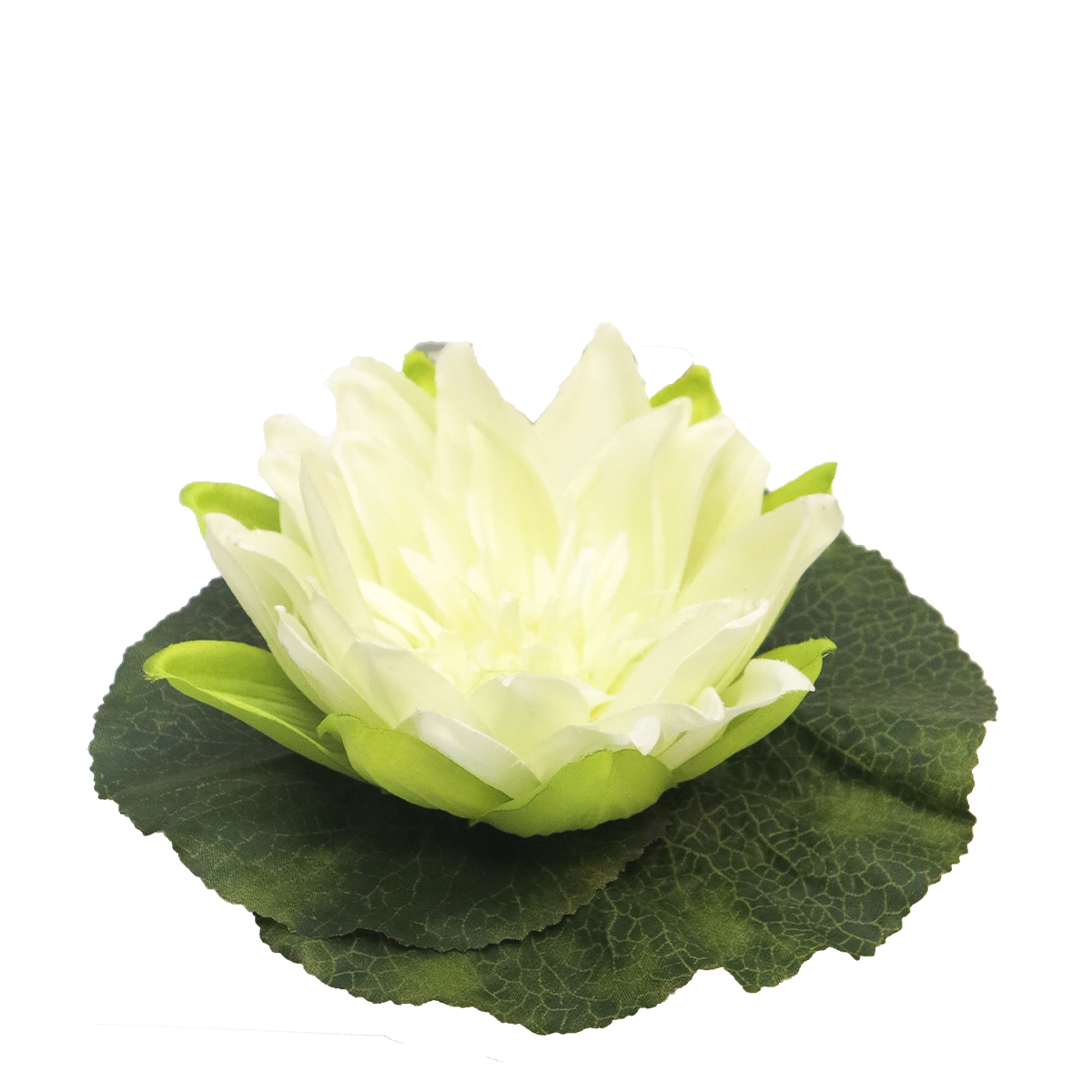 Deko Lotusblüte, Seerose creme, schwimmend, Ø18cm, Kunststoff